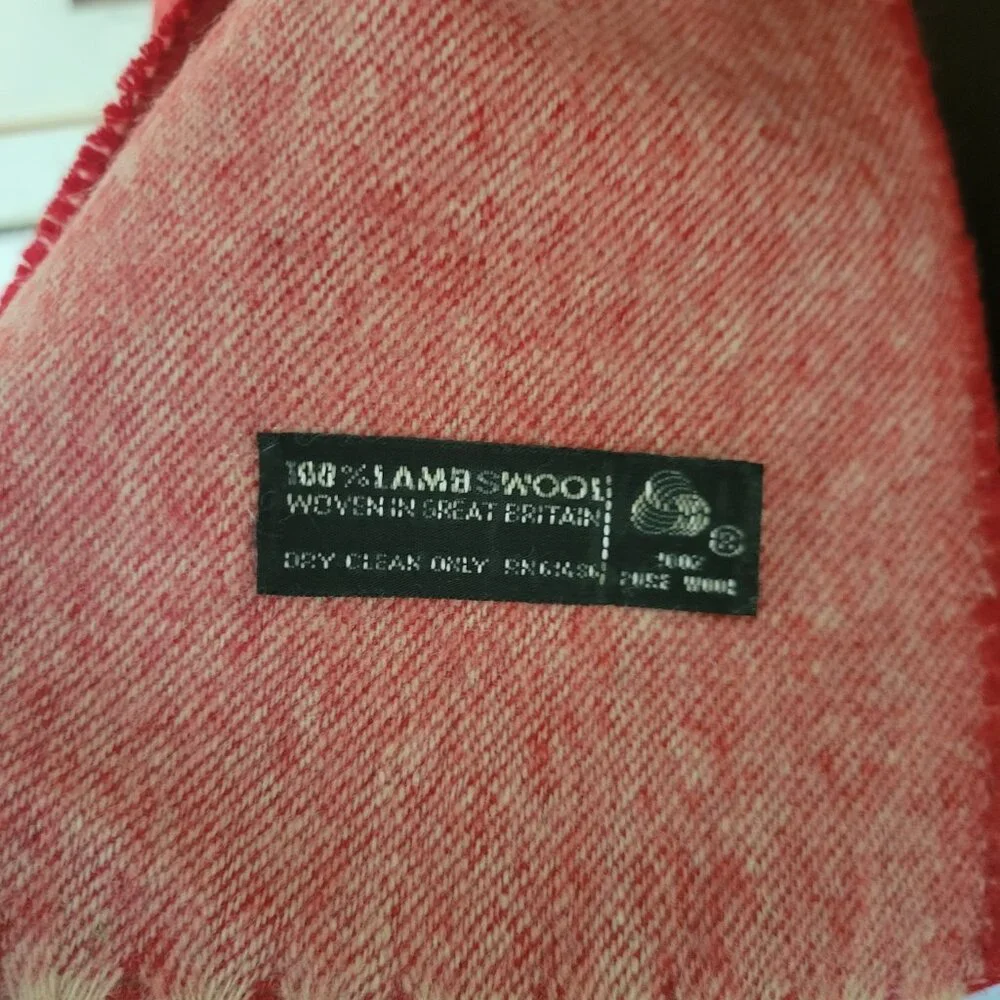 Vintage Men's Or Women's 100% lambswool Scarf Christian Dior